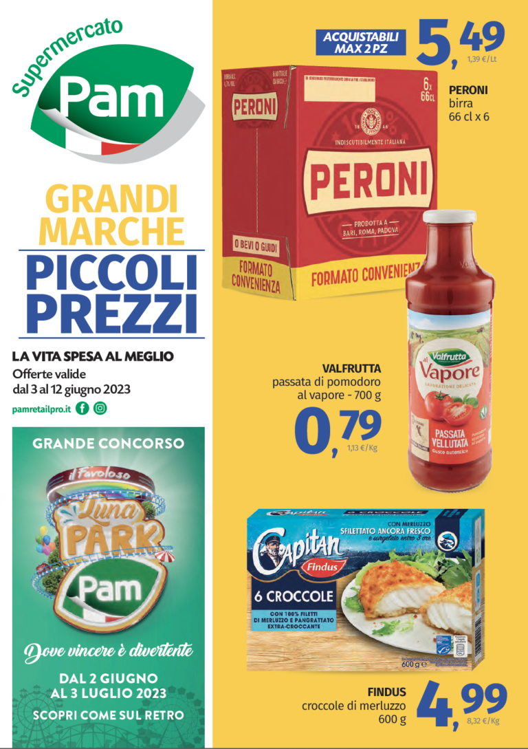 Volantino Pam Supermercato Pam Retailpro