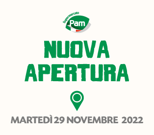 29 Novembre: festeggiamo un nuovo supermercato Pam!