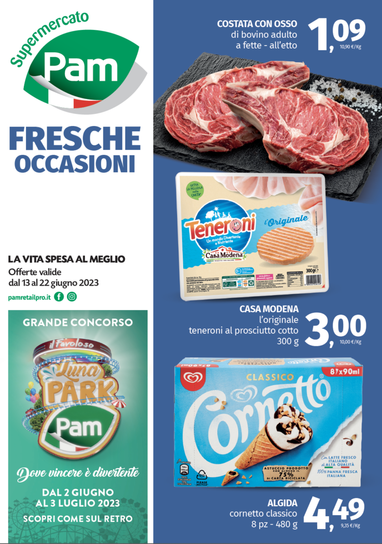 Volantino Pam Supermercato Pam RetailPro